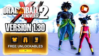 UNLOCKING FREE DLC Version 130 UPDATE  Dragon Ball Xenoverse 2 [upl. by Dur]