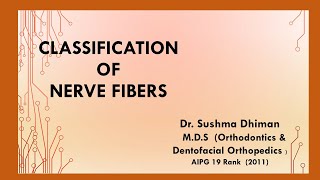 Dental paindental Nerve Fibres type  Alpha Beta and Gamma fibers [upl. by Ahsimot139]