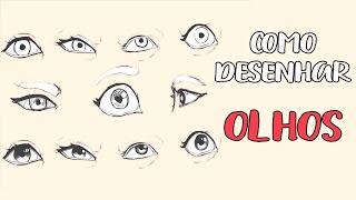 Como Desenhar Olhos Anime ou RealistaPasso a Passo [upl. by Eniac]