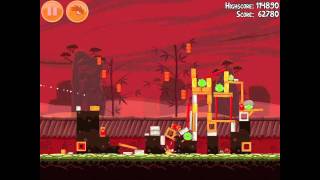 Angry Birds Seasons Year of the Dragon 14 2012 Mighty Dragon Walkthrough [upl. by Dailey]