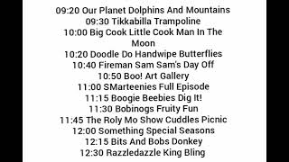 CBeebies Schedules 2002 [upl. by Vedetta]