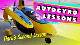 Second Cavalon Gyrocopter Lesson – Practicing Maneuvers – Tigre with Henry Boger of Adventure Air [upl. by Ahseyd338]