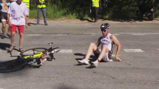 Triathlon Crash Compilation [upl. by Nay405]