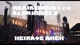 Rammstein Live  Brussels  Heirate Mich Dualcam  10072019 by Trancealien1 [upl. by Anaitak799]