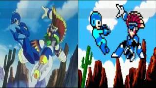 Comparison Megaman 8 Intros [upl. by Ettelracs438]