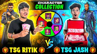 Free Fire TSG Jash Vs TSG Ritik Spin The Wheel Collection Versus😍😱Who Will Win Garena Free Fire [upl. by Lita]