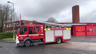 Gorton second pump turning out  greater Manchester fire and rescue service [upl. by Karsten]