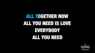 All You Need Is Love by The Beatles  Karaoke video with lyrics no lead vocal [upl. by Spevek]