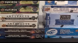 Hockey Cards UK Break 50  10 box mixer [upl. by Ermentrude800]