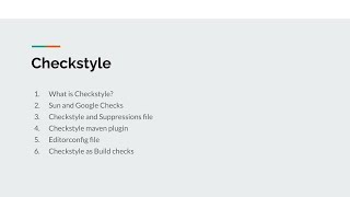 Part 12  Checkstyle Formatting and Coding Standards  Build check  Checkstyle Maven Plugin [upl. by Paulo654]