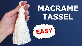 Macrame for beginners how to make tassel [upl. by Ulda388]