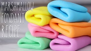 How To Make Marshmallow Fondant  Baking Basics [upl. by Nylhtac682]