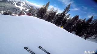 Pista nera 95kmh Spinale Direttissima 70  Madonna di Campiglio GoProHero4Gimbal WG [upl. by Anaili452]