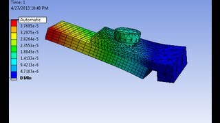 ANSYS  Clamps Frictional Contact Analysis  Rivet Contact Stress Analysis in Ansys Workbench [upl. by Gervase389]