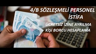 SÖZLEŞMELİ PERSONEL KİŞİ BORCU HESAPLAMA [upl. by Nitza]