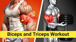 Bicep and Tricep Workout At Gym With Dumbbells  Wider  Xworkout [upl. by Sheeb]