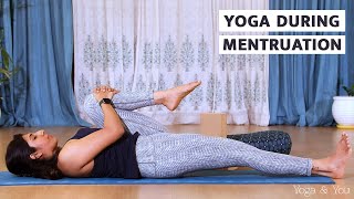 Yoga During Menstruation  Yoga during periods  Menstrual yoga of periods pain relief VentunoYoga [upl. by Rudman]