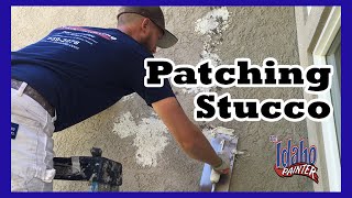 How To Patch Stucco Simple Instructions Patching Stucco [upl. by Paderna]