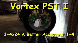 Vortex PST I 14x24 TMCQ Reticle  A Better AccupowerCredo 14x [upl. by Nosyrb]