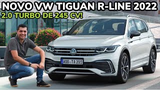 NOVO VOLKSWAGEN TIGUAN 2022 RLINE  Falando de Carro [upl. by Illak401]