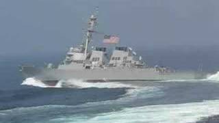 Navy ship taking quotevasive actionquot [upl. by Llemij]