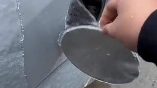 ASMR satisfying breaking frozen car ice [upl. by Suvart]