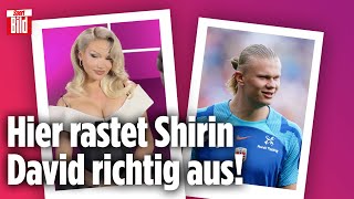 Lieben wir Erling Haaland schickt Videonachricht an Shirin David [upl. by Annaya]