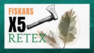 Fiskars X5 Retex  Casquettes et Bois gras [upl. by Brunella]