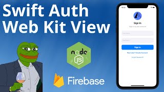 Web Kit View WKWebView  User Login with NodeJS or Firebase Part 4  UIKit Swift 5 Xcode [upl. by Prud]