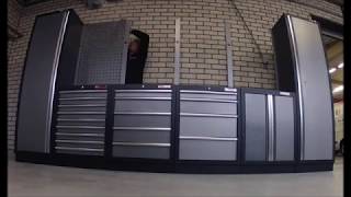 Powerplustools timelaps van de opbouw van een werkplaats [upl. by Hamann]