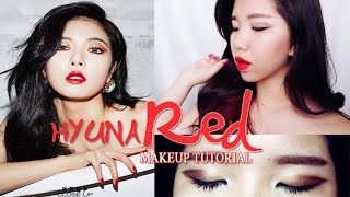 HYUNA RED 빨개요 Inspired Makeup Tutorial [upl. by Hills]