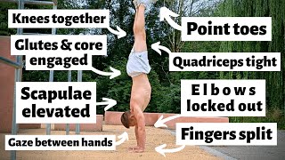 The PERFECT Handstand – Helpful Tips amp Correct Technique [upl. by Atelahs402]