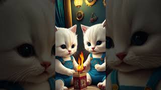 Kitten Sets Fire While Moms at the Bazaar 😱🔥  catlovers felineantics kittenadventures cute [upl. by Dosh259]