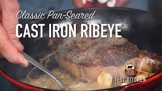 Make a Classic PanSeared Ribeye Steak Recipe [upl. by Solomon]