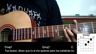 Como tcar SIN CAPO quotFuentes de Ortizquot de Ed Maverick en guitarra [upl. by Enrichetta]