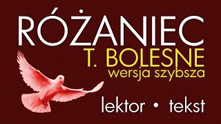 Różaniec  Tajemnice BOLESNE  wersja SZYBSZA [upl. by Nitsa]