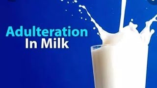 ADULTERATION IN MILK AND MILK PRODUCTS [upl. by Naasah667]