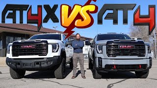 2024 GMC Sierra HD AT4X vs 2024 GMC Sierra HD AT4 Which 100000 Truck Is Best [upl. by Spatola]