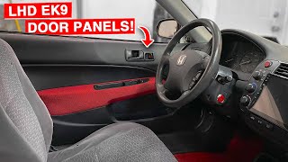 Turning RHD Civic Type R EK9 Door Panels LHD  Project Civic EK [upl. by Dimitry612]