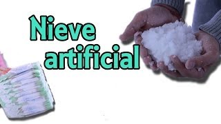 Cómo hacer nieve artificial Experimentos Caseros [upl. by Zacharie948]