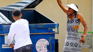 Blind Man Garbage Water Prank [upl. by Zacharie607]