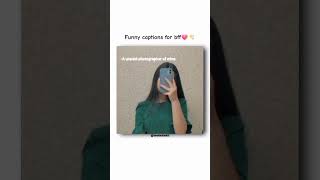 funny captions for ig you should try on your bff💗✨aesthetic edits funny trending shorts fyp [upl. by Kelci]