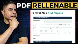 Cómo Crear un Formulario PDF Rellenable para recabar información [upl. by Dust762]