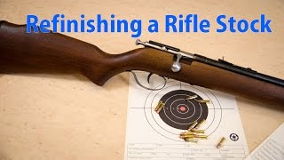 How to Refinish a Rifle Stock  woodworkweb [upl. by Tebazile]