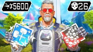 INSANE BALLISTIC 26 KILLS amp 5600 DAMAGE Apex Legends Gameplay [upl. by Mar961]