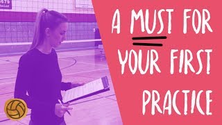 DO THIS AT YOUR FIRST PRACTICE OF THE SEASON  VOLLEYBALL COACHING ADVICE [upl. by Constantine665]