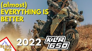 The new 2022 Kawasaki KLR650 is the best KLR ever Heres why detailed changes [upl. by Latif]