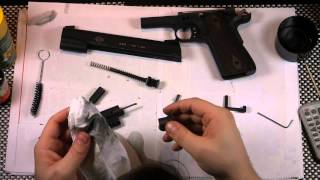 How to field strip a gsg 1911 and lube it [upl. by Kaylil]