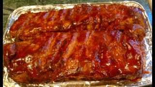 647  BBQ RIBS in Roaster Oven  Vlogmas day 14 [upl. by Hnao612]