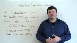 Adjective amp Preposition Combinations English Grammar [upl. by Gnut397]